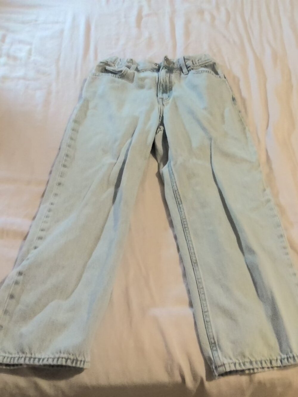 Light Blue Wide Leg Jeans